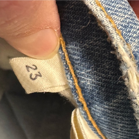 Reformation Cynthia High Rise Relaxed Jeans in Aegean - Women’s 23 - Picture 8 of 13